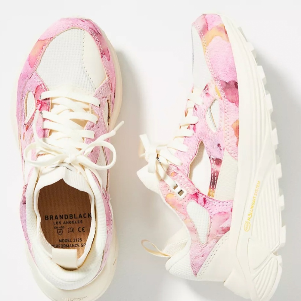 NEW Brandblack Aura Pony Hair Sneakers Pink NWT Tie Dye